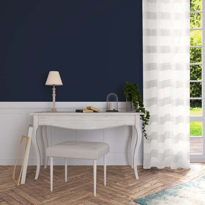 Voilage CALANCA coloris gris 135 x 240 cm
