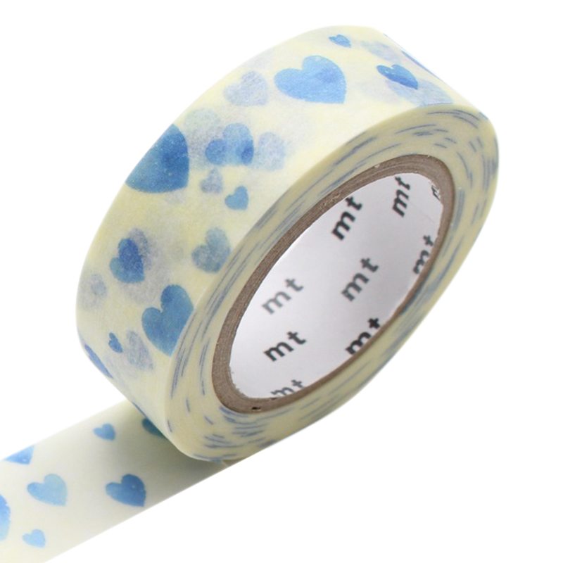 Masking tape CLOUDY HEART coloris blanc