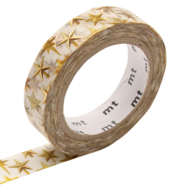Masking tape CHRISTMAS STARS coloris blanc