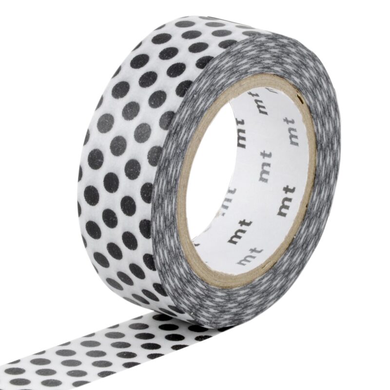 Masking tape POIS coloris blanc