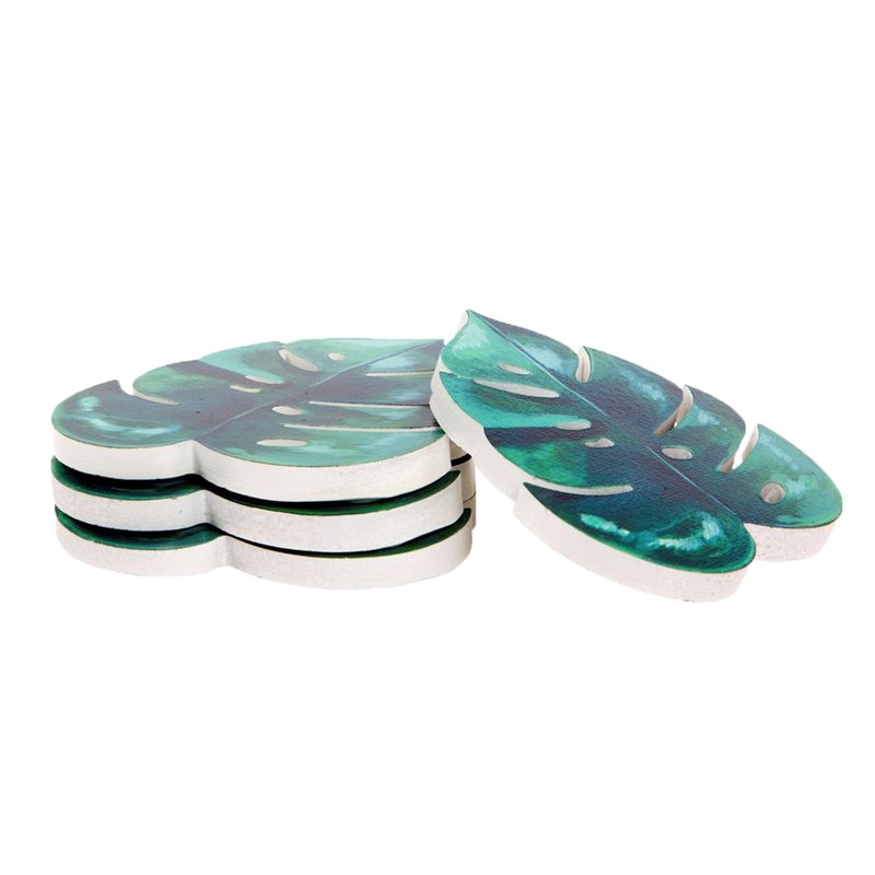 Sous-verre BOTANY coloris vert tropical