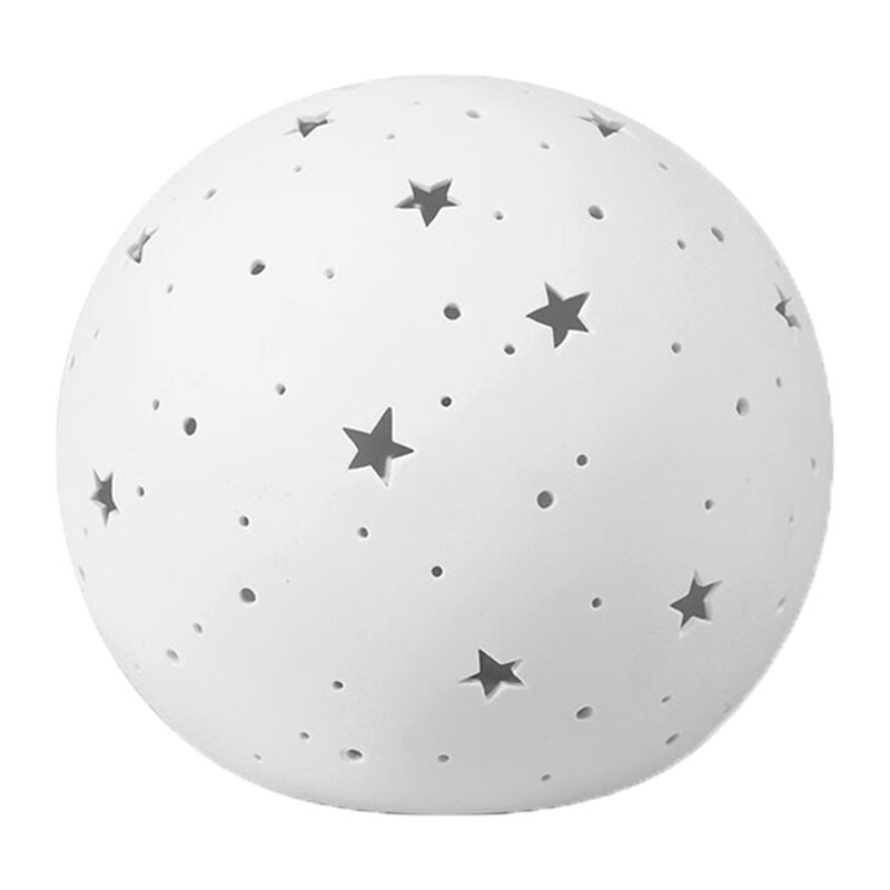 Lampe de chevet SPHÈRE coloris blanc 14 x 16 cm