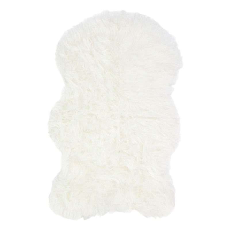 Tapis POLE NORD coloris blanc 60 x 90 cm
