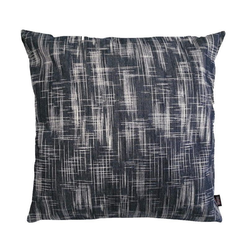 Coussin EDVIN coloris bleu moyen 45 x 45 cm