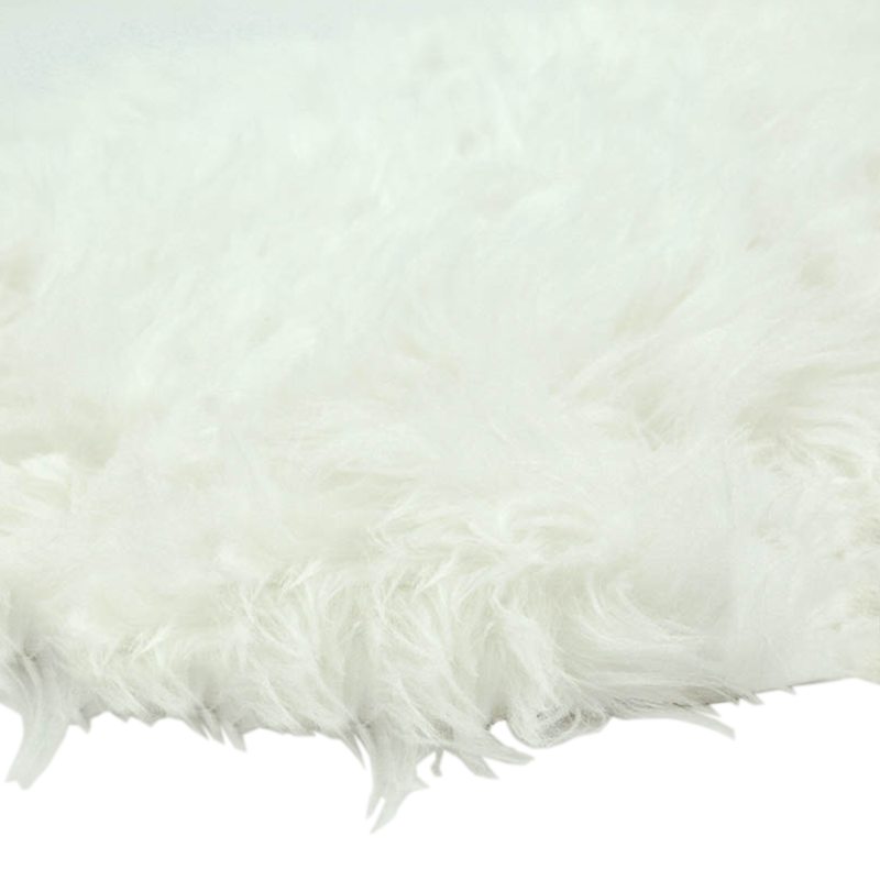 Tapis POLE NORD coloris blanc 60 x 90 cm