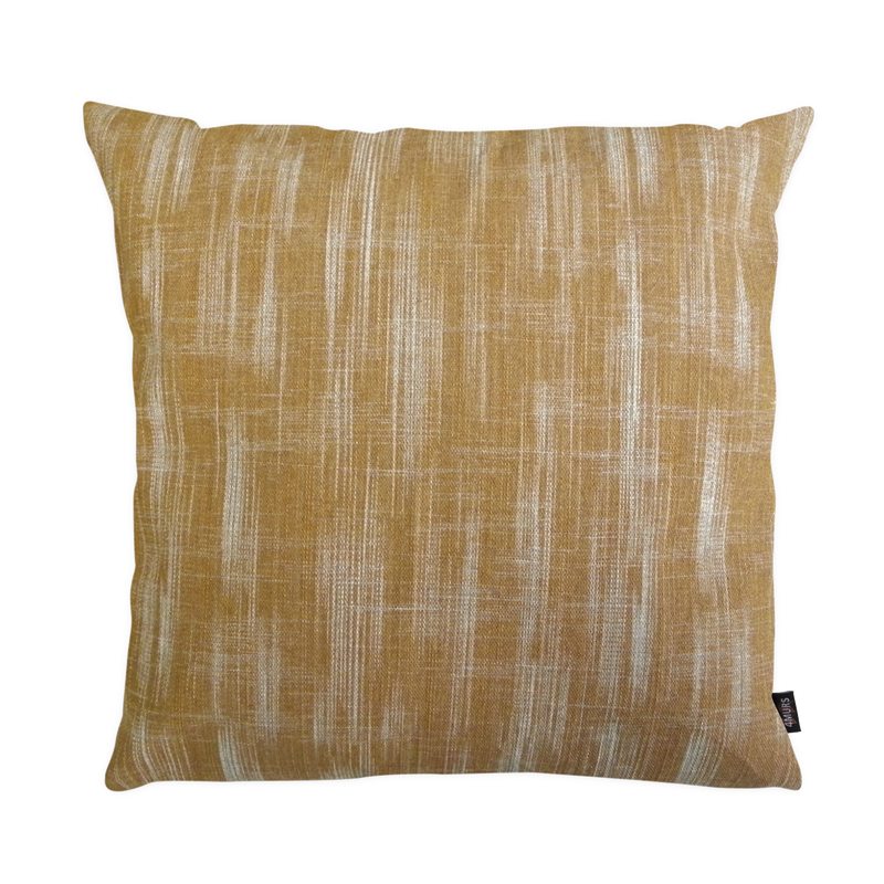 Coussin EDVIN coloris jaune ocre 45 x 45 cm