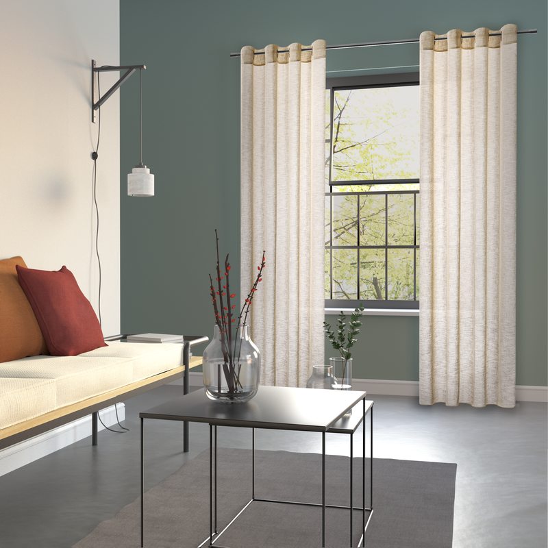 Voilage LASSI coloris lin 140 x 240 cm