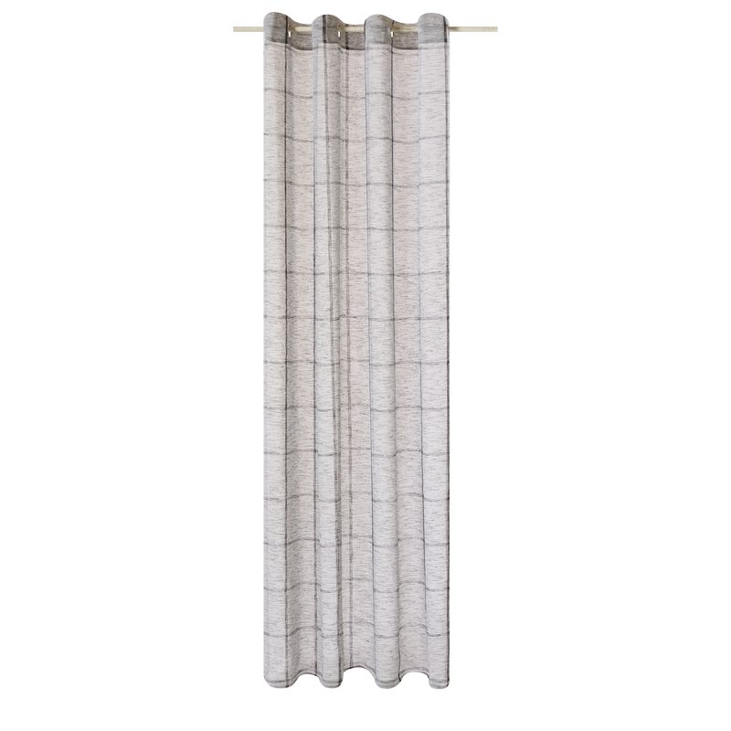 Voilage BRETT coloris gris 140 x 240 cm