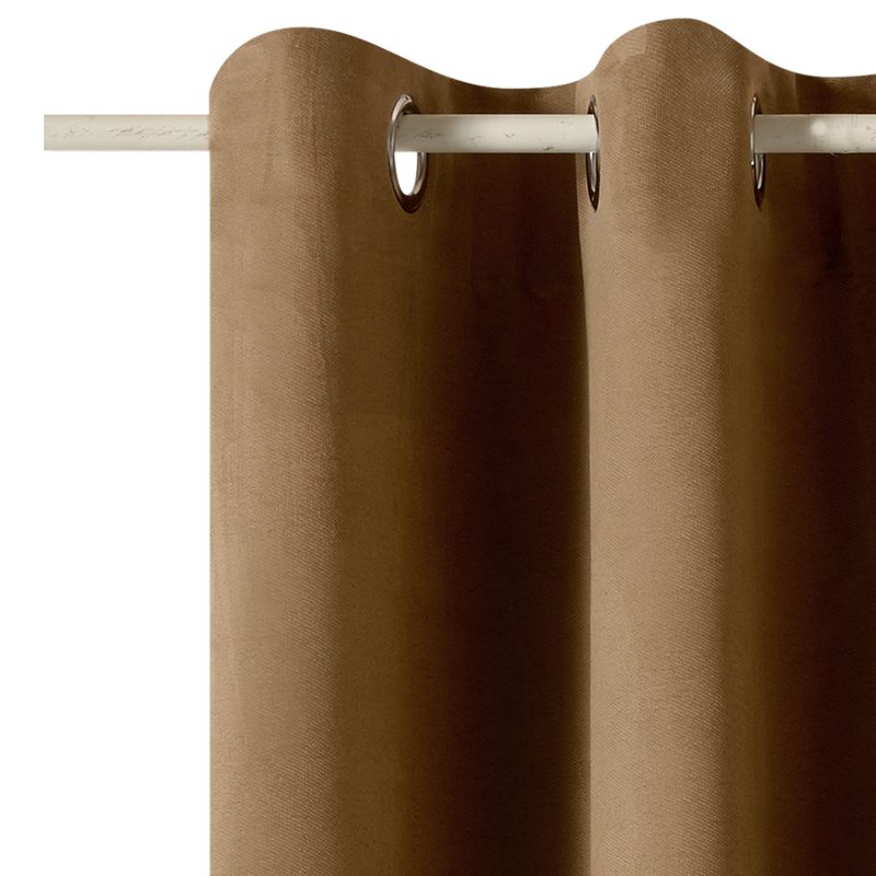 Rideau VIVIEN coloris camel 135 x 240 cm