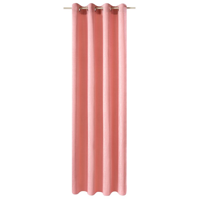 Rideau SABINE coloris rose 135 x 240 cm