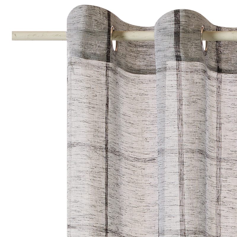 Voilage BRETT coloris gris 140 x 240 cm