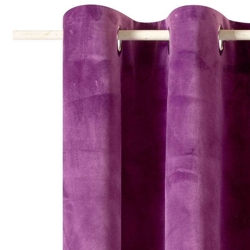 Rideau MAEVA coloris violet 135 x 240 cm