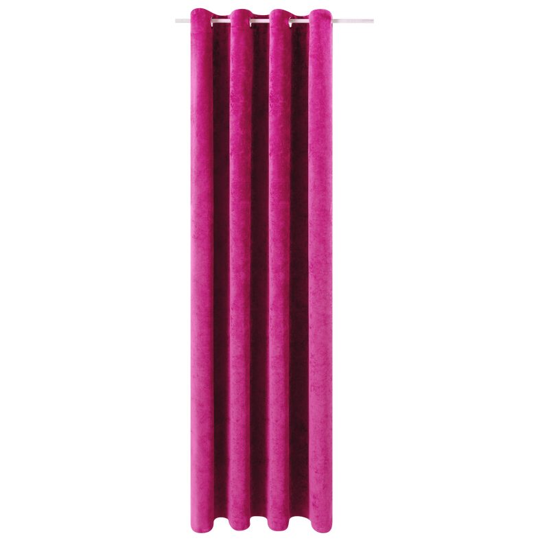Rideau QUINCY coloris rose fuchsia 135 x 240 cm
