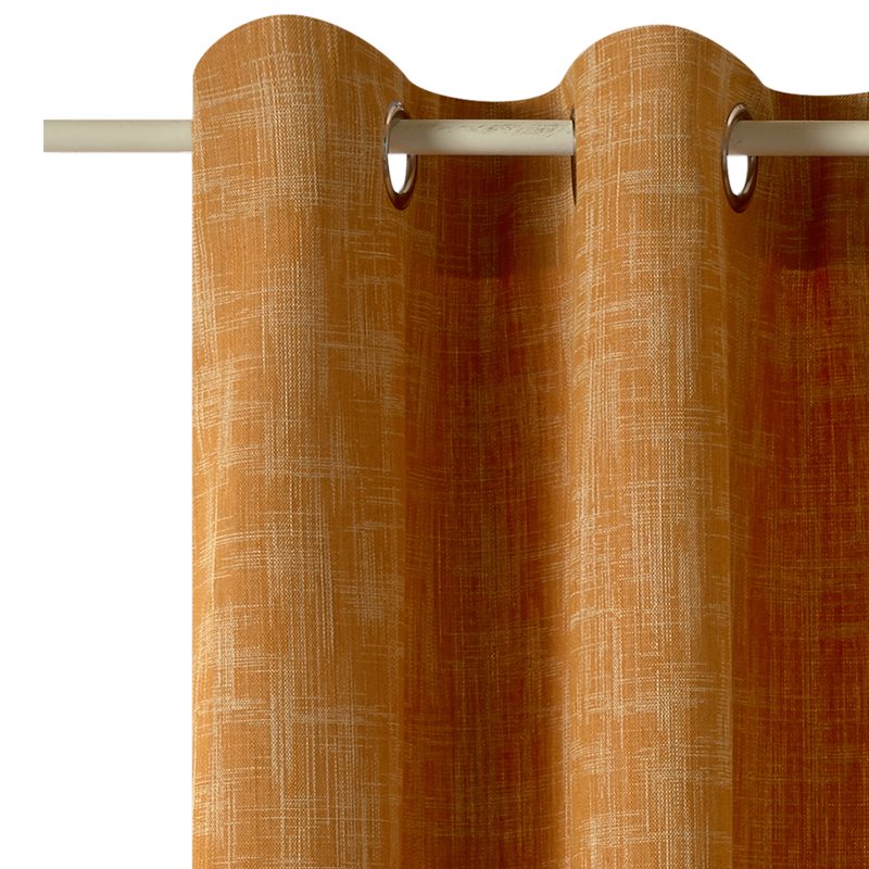 Rideau EDVIN coloris jaune ocre 135 x 240 cm