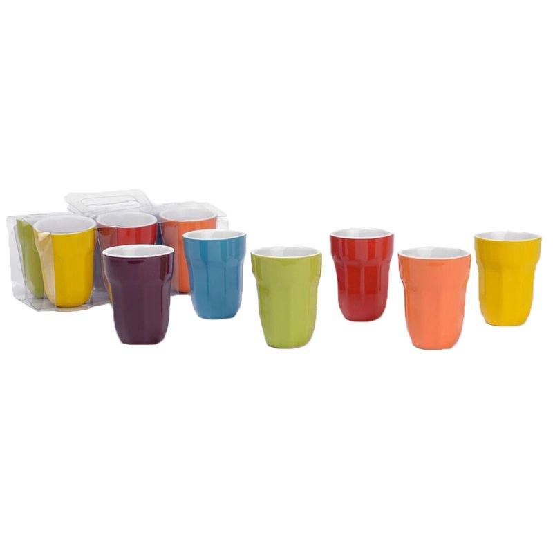 Service à café LORIEL X6 coloris multicolore