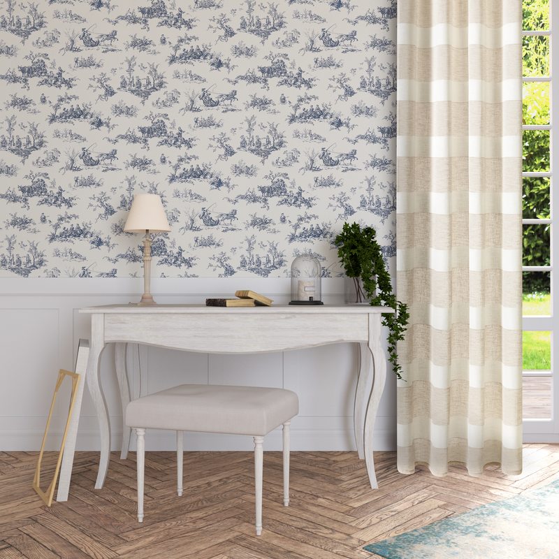 Voilage PIETRA coloris beige 140 x 240 cm