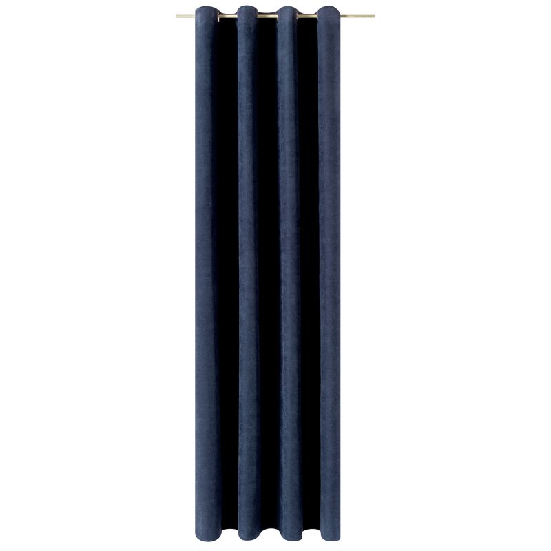 Rideau WALL STREET coloris bleu nuit 145 x 260 cm