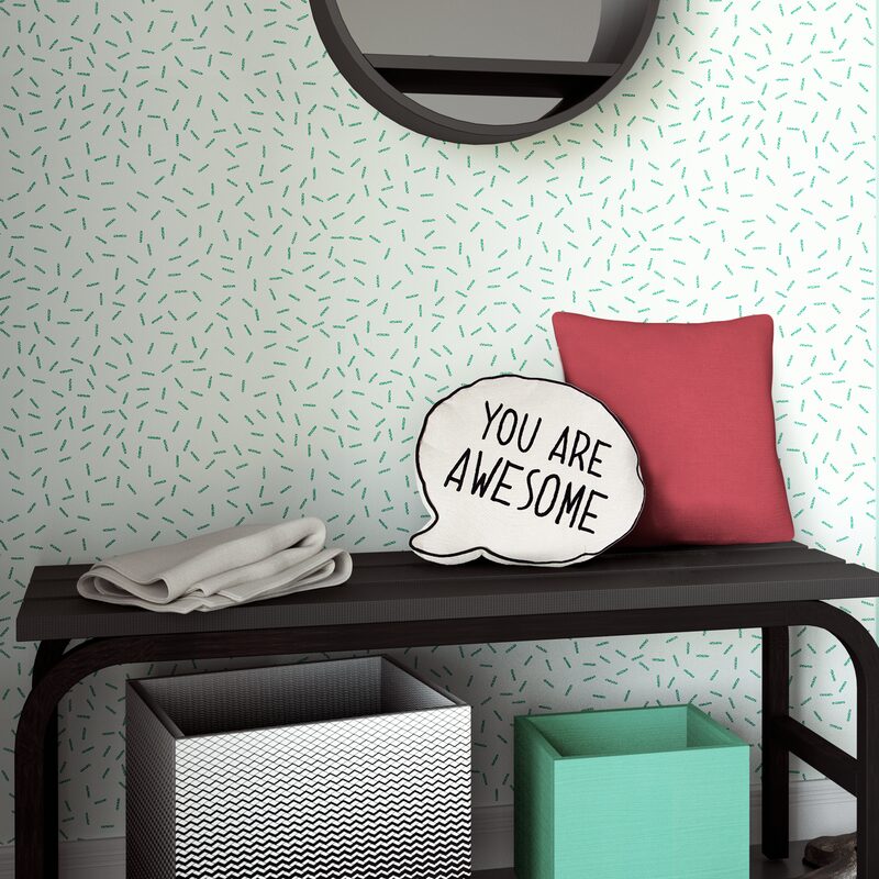 Coussin YOU ARE AWESOME SPEECH BUBBLE coloris blanc
