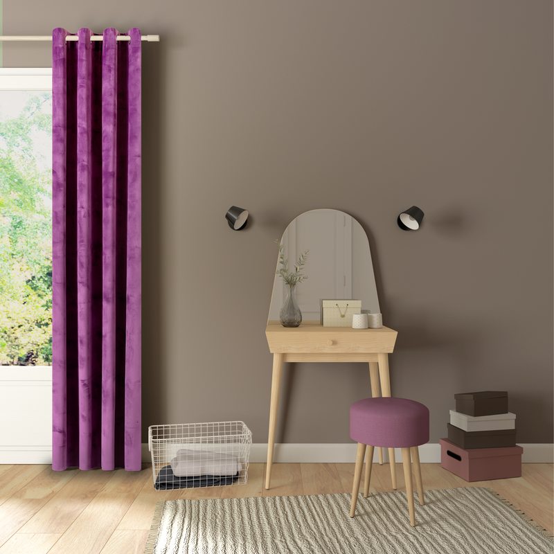 Rideau MAEVA coloris violet 135 x 240 cm