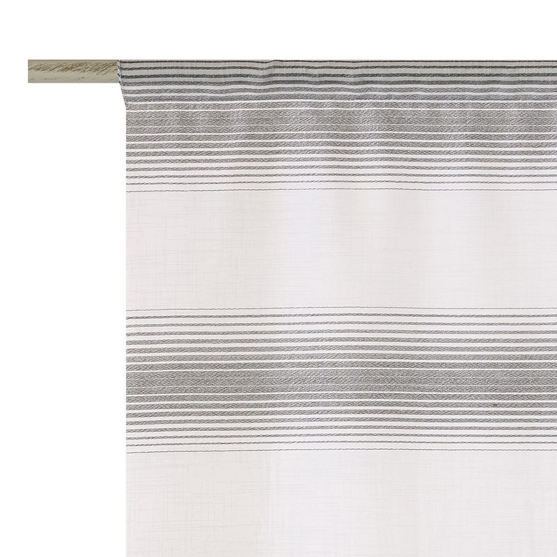 Vitrage PANORAMA coloris gris anthracite 58 x 130 cm