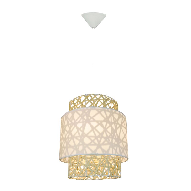 Suspension QUITO coloris rotin 45 x 36 cm