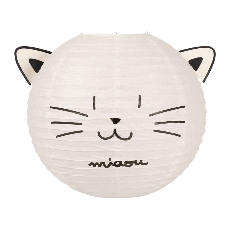Abat-jour CHAT coloris noir 25 x 35 cm