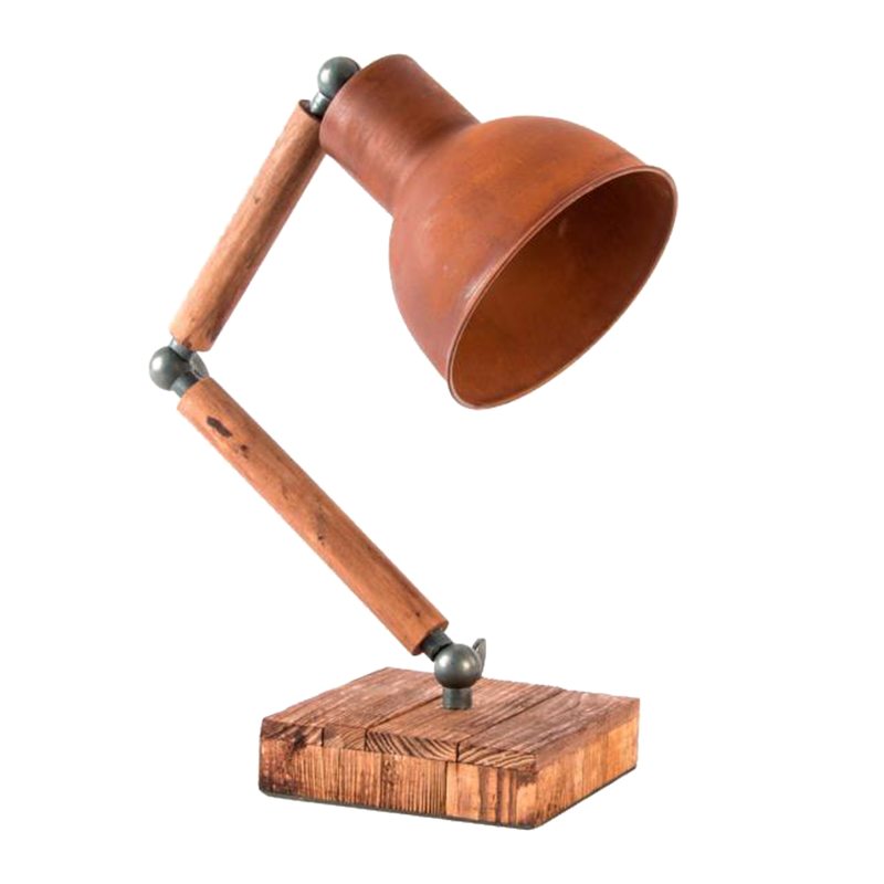 Lampe à poser CLEVELAND coloris rouille 42 x 15 cm