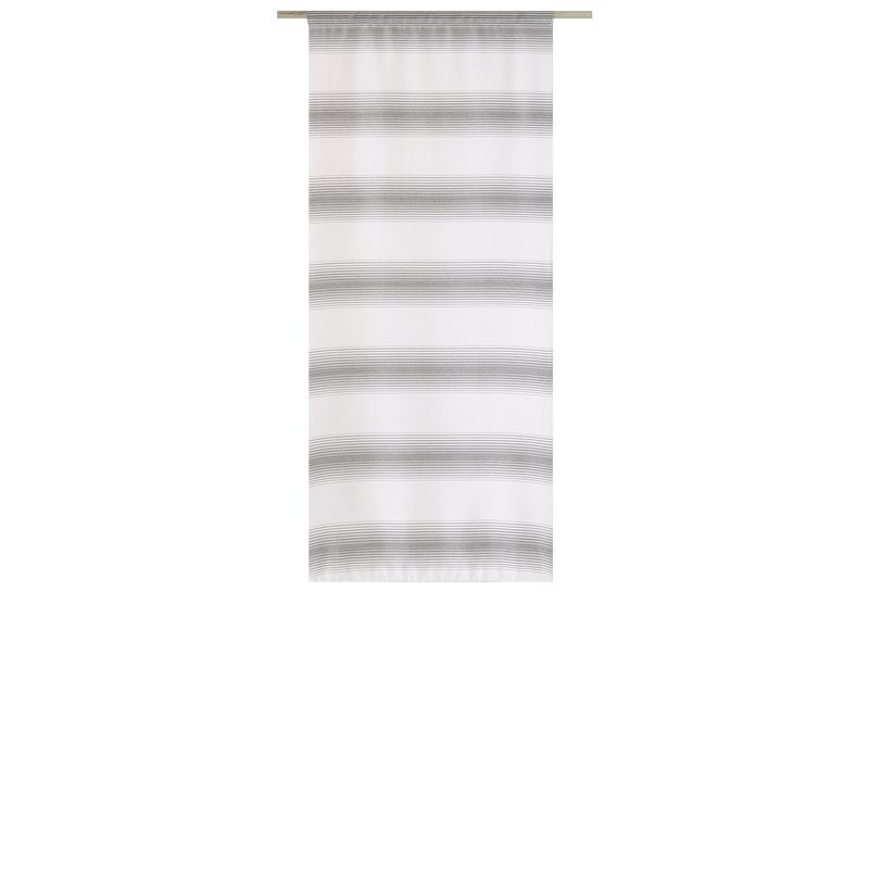 Vitrage PANORAMA coloris gris anthracite 58 x 130 cm