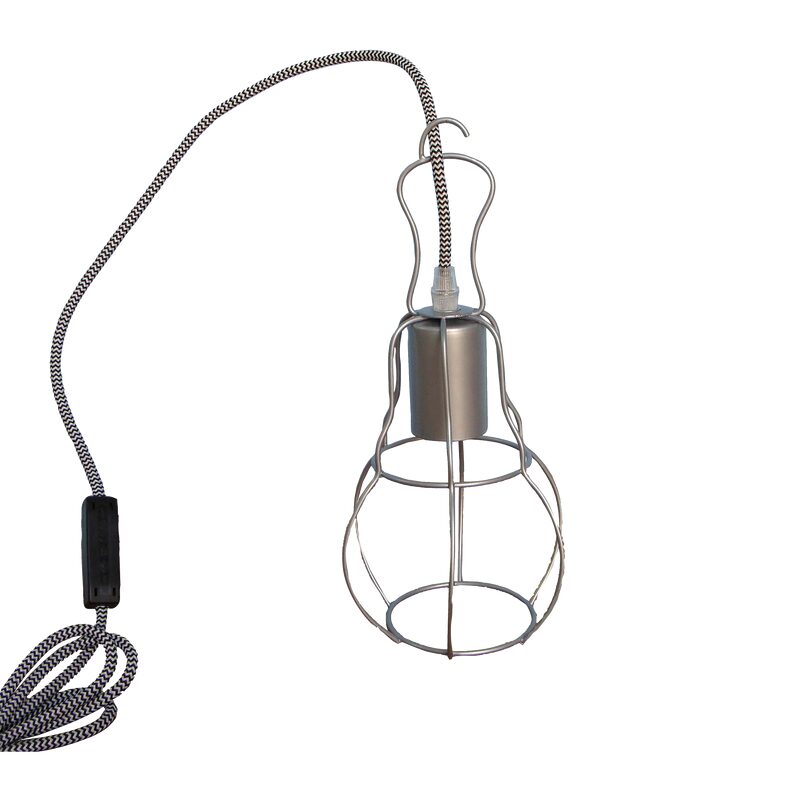 Lampe à poser WALKING coloris argent 32 x 14 cm