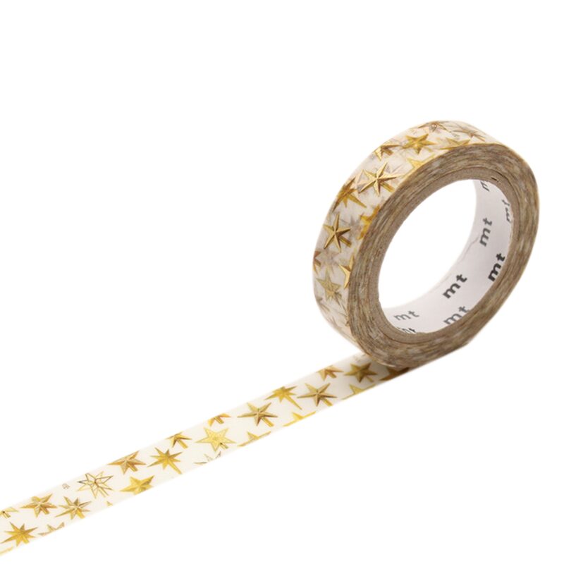 Masking tape CHRISTMAS STARS coloris blanc