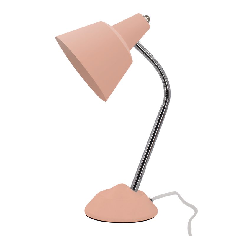Lampe de bureau COLUMBINE coloris rose 34 x 13 cm