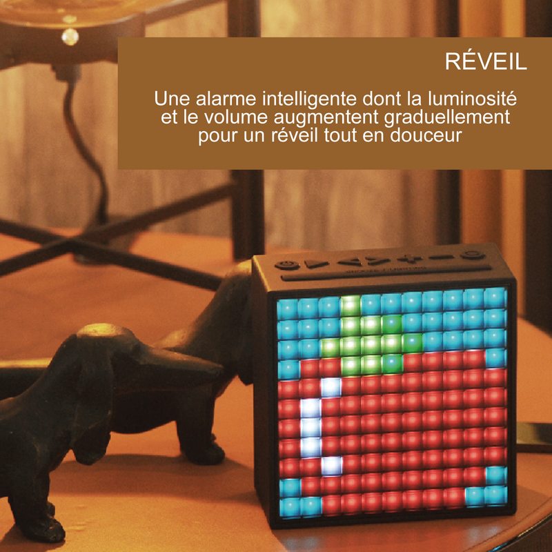 Enceinte TIMEBOX X DIVOOM coloris rose