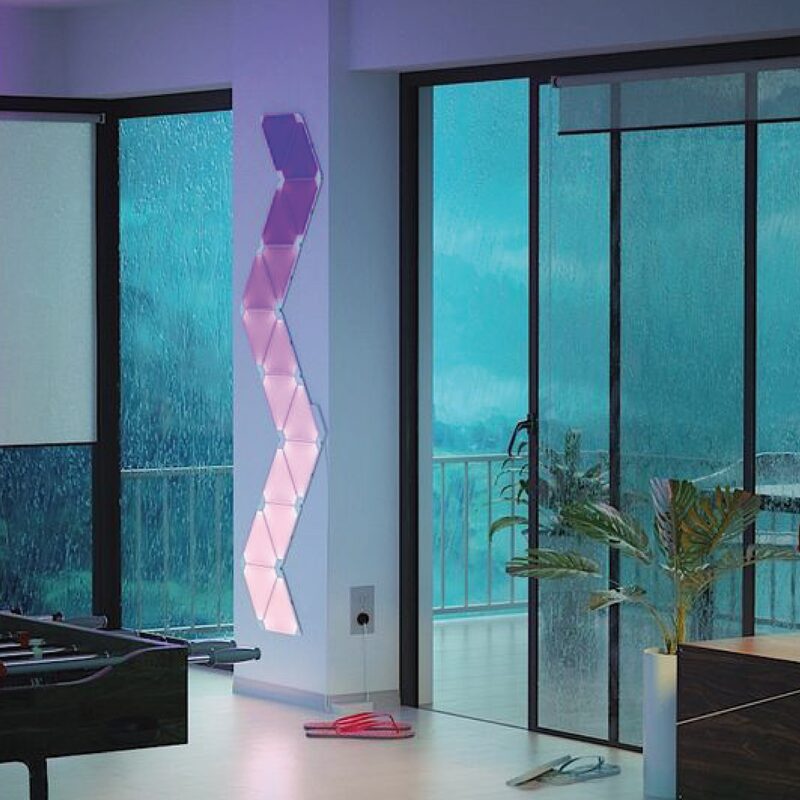 Objet mural connecté AURORA X NANOLEAF coloris blanc