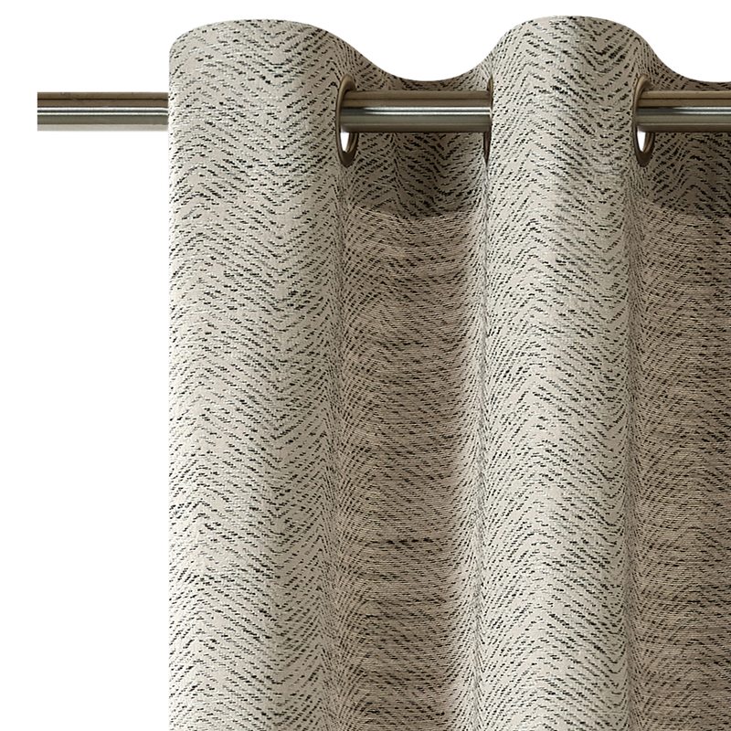 Rideau SIERRO coloris sable beige 140 x 260 cm