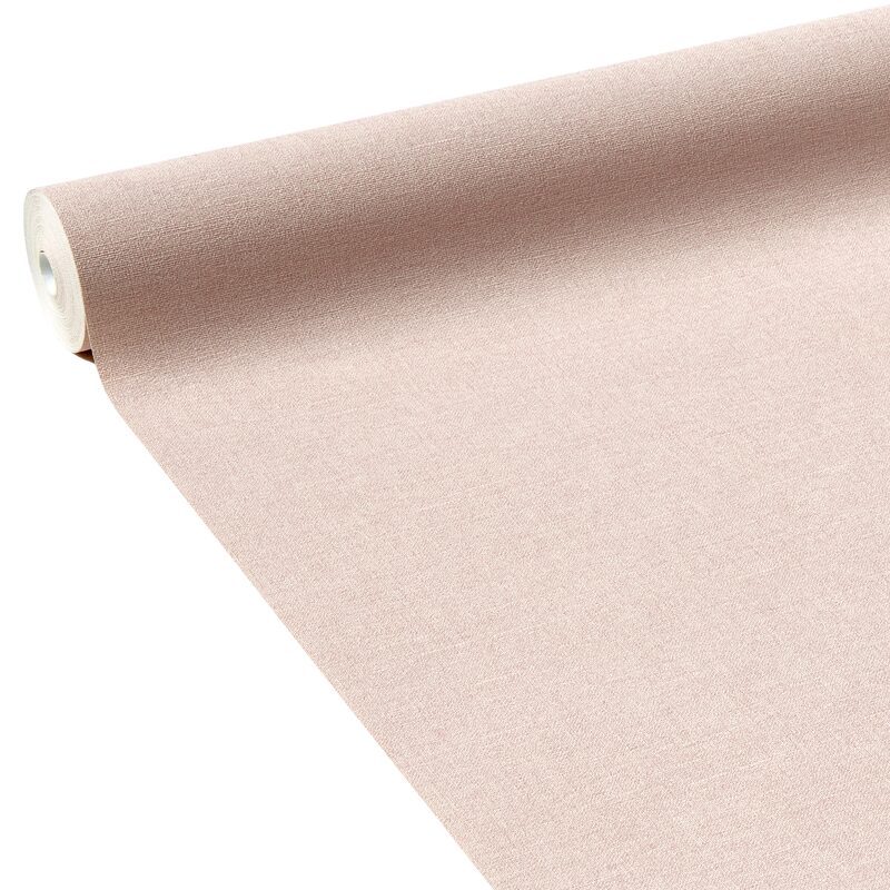 Papier peint intissé FLORENTINE coloris rose poudré