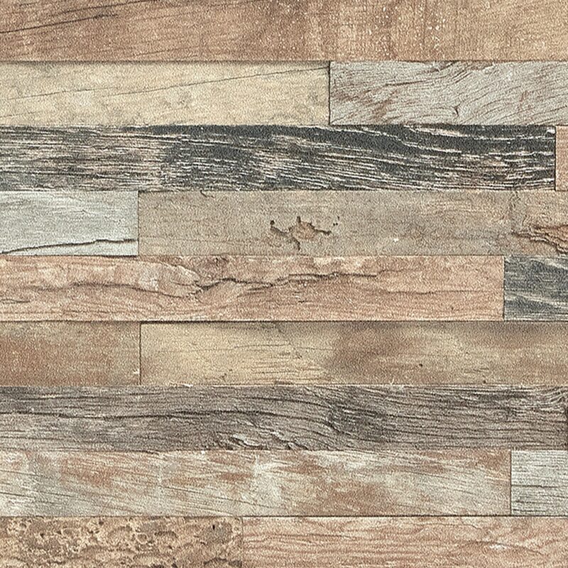 Papier peint intissé WOODLAND coloris chêne clair