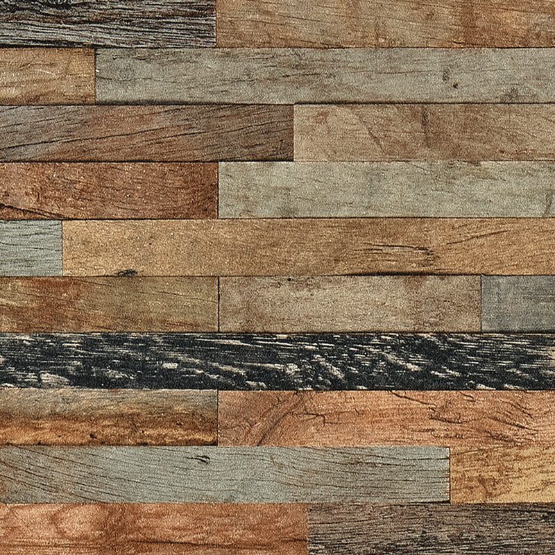 Papier peint intissé WOODLAND coloris noyer