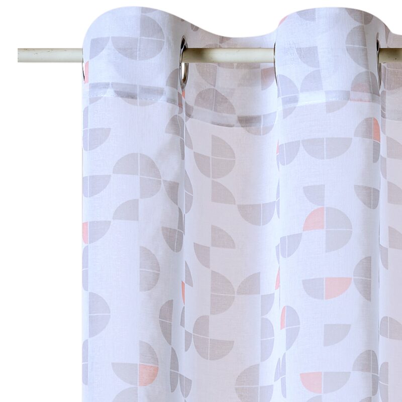 Voilage GAME coloris blanc 140 x 240 cm