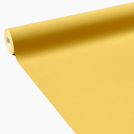 Papier peint intissé OPAL coloris jaune moutarde