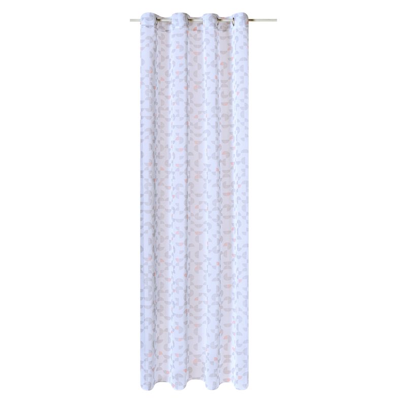 Voilage GAME coloris blanc 140 x 240 cm