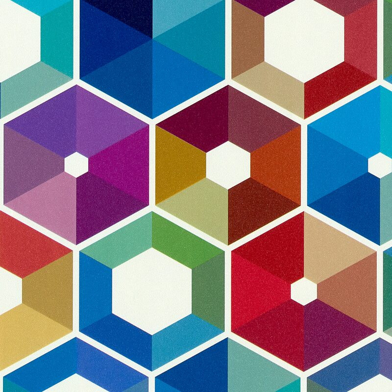 Papier peint intissé CHROMATIC coloris multicolore