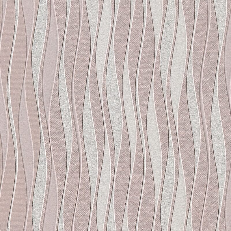Papier peint intissé MAKE-UP coloris rose grisé