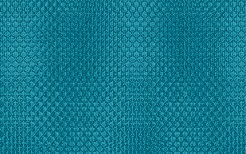 Papier peint intissé CHARLESTON coloris bleu paon