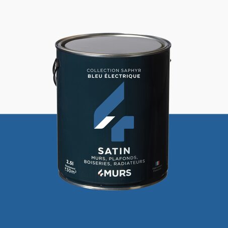 Peinture Multi-supports SAPHYR Alkyde bleu électrique Satiné
