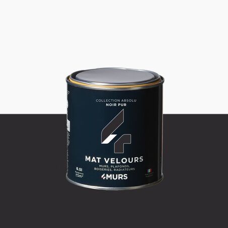 Absolu Peinture Finition Peinture noir Mat 0,5 L