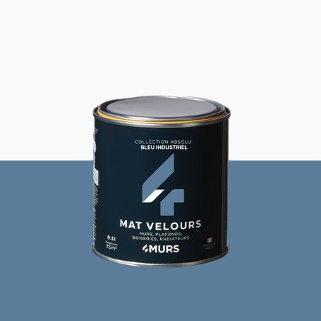 Peinture Finition ABSOLU bleu industriel Mat 0,5 L