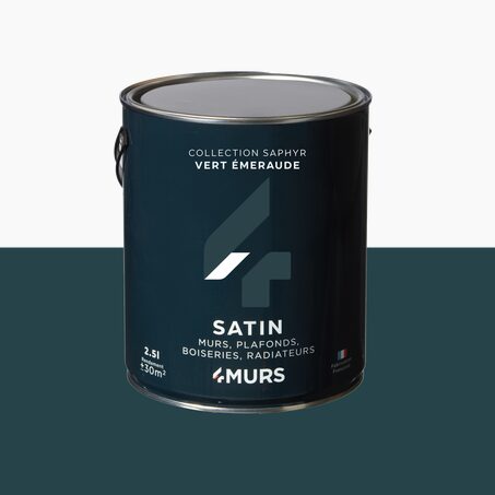 Peinture Multi-supports SAPHYR Alkyde vert émeraude Satiné