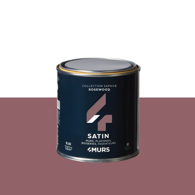 Peinture Finition SAPHYR Alkyde rosewood Satiné 0,5 L