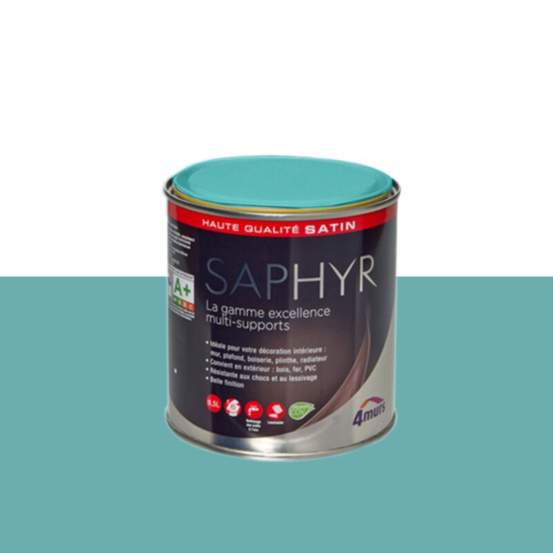 Peinture Finition SAPHYR Alkyde céladon Satiné 0,5 L
