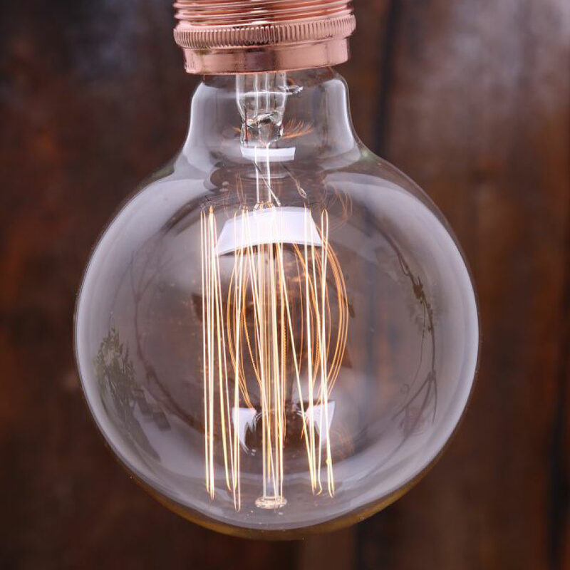 Ampoule FILAMENT GLOBE 40W E27 coloris jaune 13 x 9,5 cm